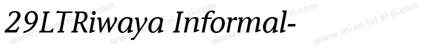 29LTRiwaya Informal字体转换
